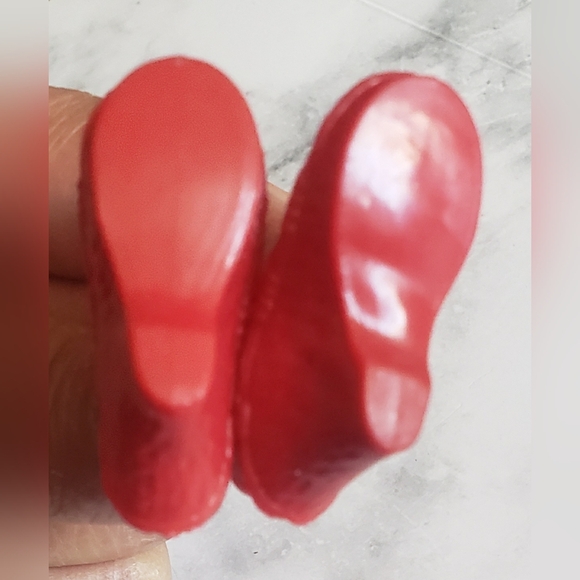 Bionic Woman Mego Doll red sandal shoes Rare - Picture 5 of 5
